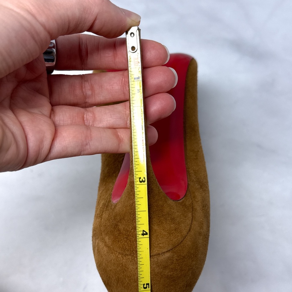 Christian Louboutin Pigalle Follies 100 Suede Pointed Toe Stiletto Heel Pumps 40 - Picture 13 of 15